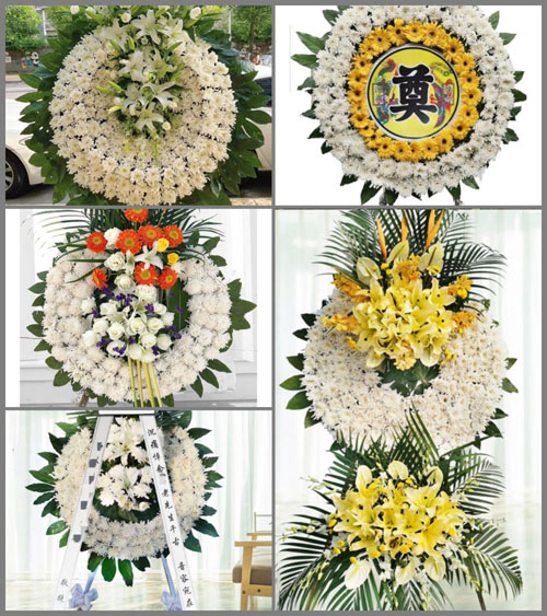 湖北黄冈市黄梅县刘佐乡新农村花圈速递